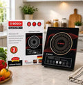 Imported BOSCH 2200W Infrared Electric Stove - Ceramic Hot Plate with Touch Control, Timer, and Waterproof Design | Energy-Efficient Induction Cooker for Home Use